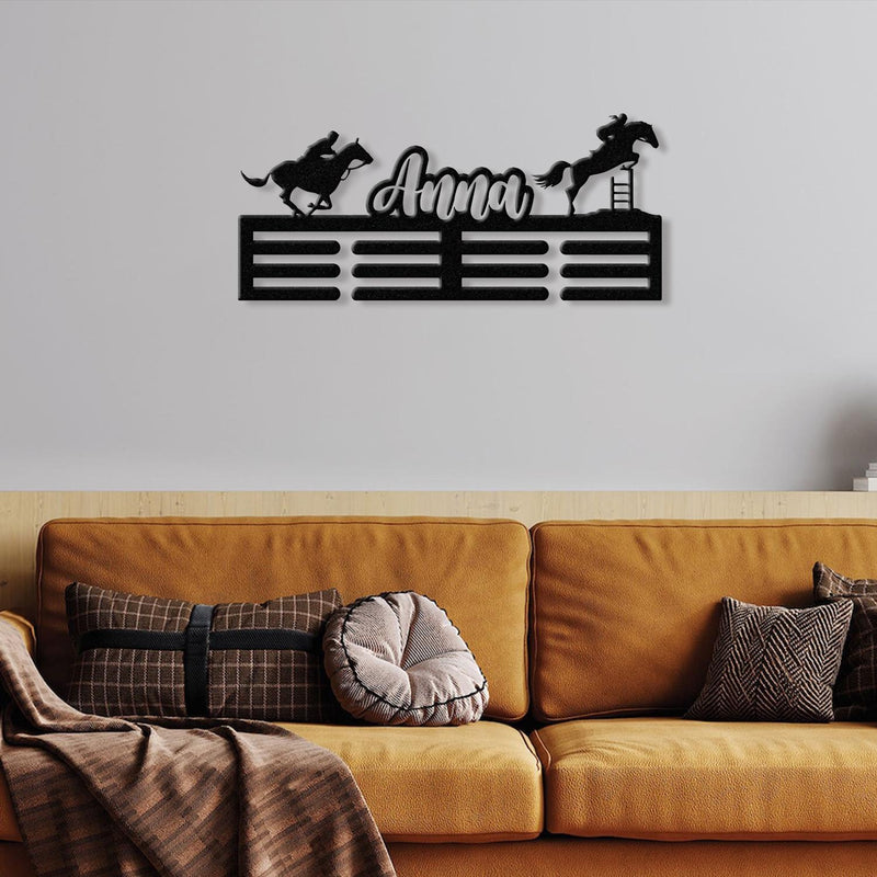 Personalized medal hanger