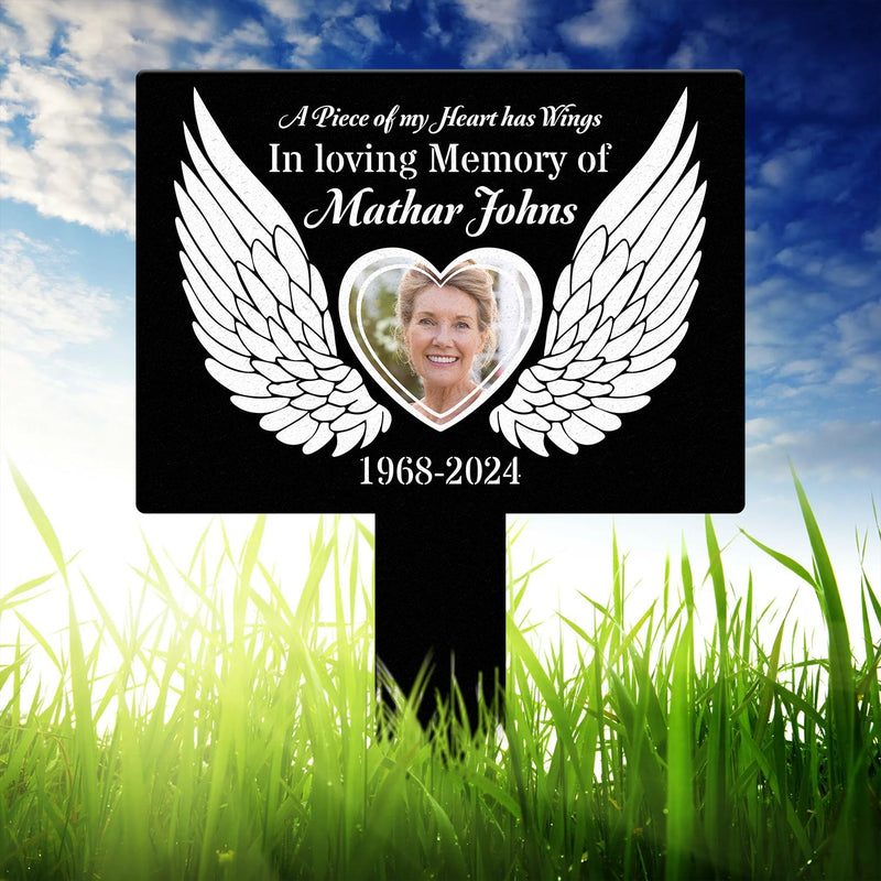 Memorial metal garden stake